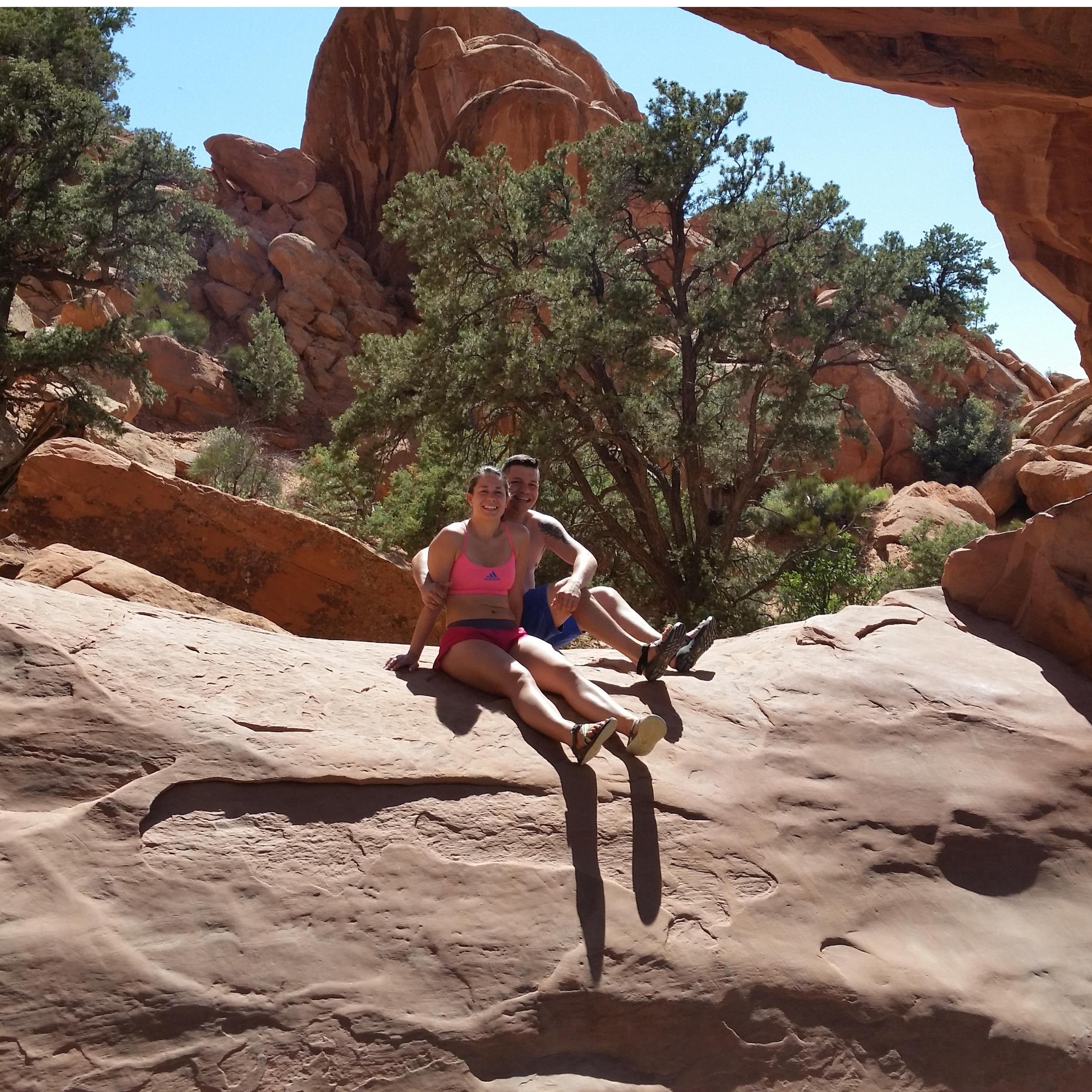 One Lovely long hike at Arches National park