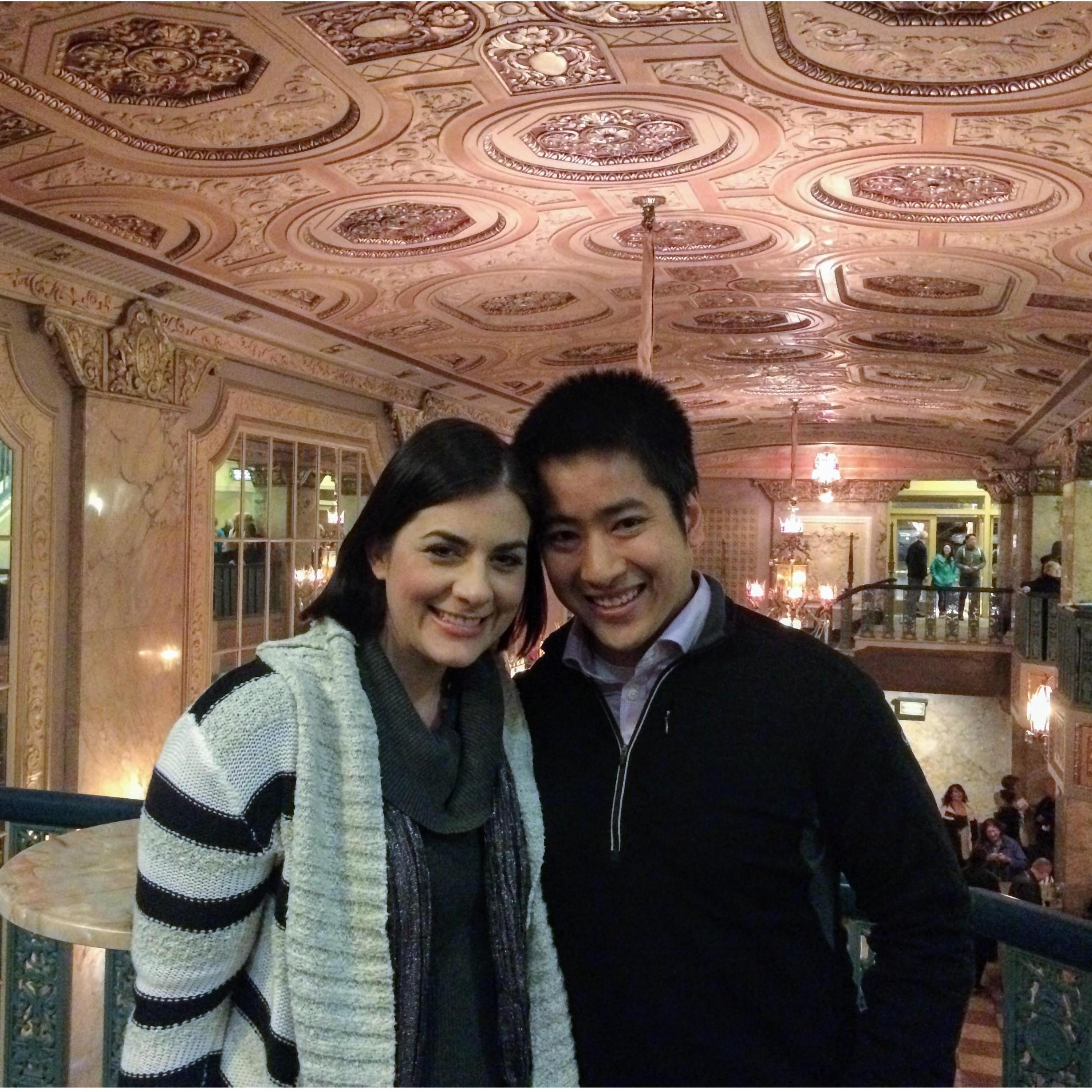 Date night at the theater to listen to the orchestra