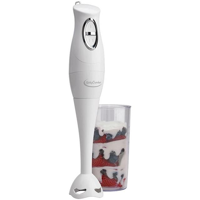 Betty Crocker BC-1303CK RA28683 Hand Blender with Beaker, 1 Pack, Metal