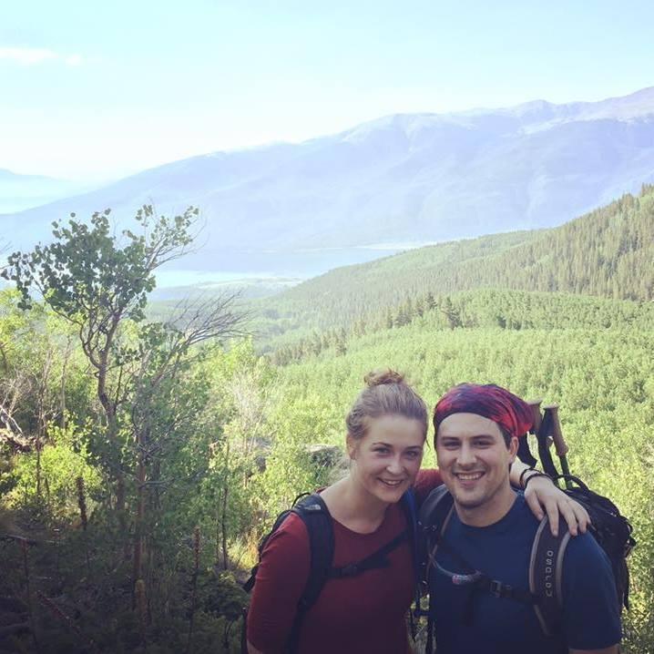 Hiking up Mount Elbert, the tallest mountain in Colorado.