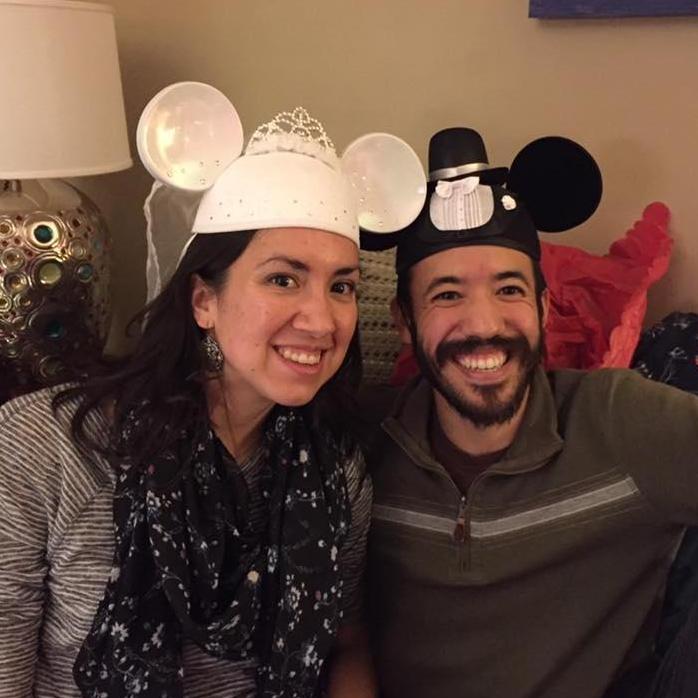 Christmas in St. Louis with Disneyland hats