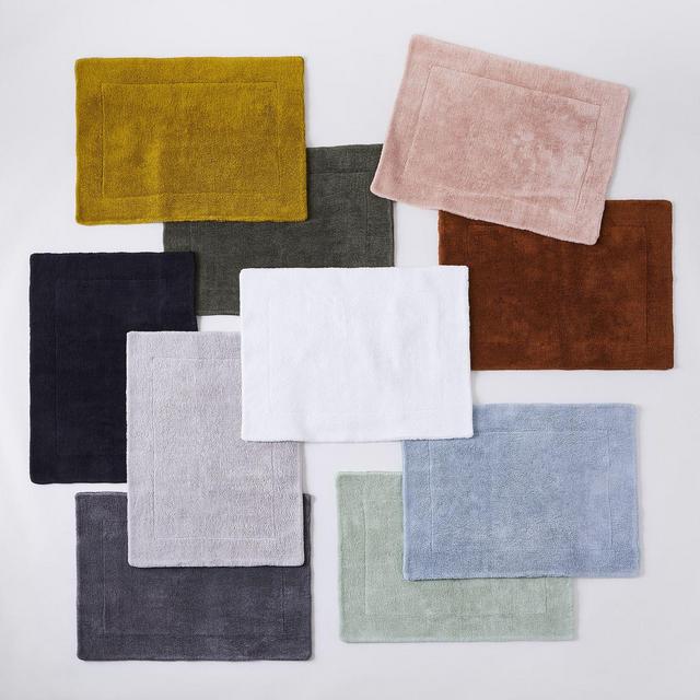 Plush Terry Bath Mat - Dark Grey