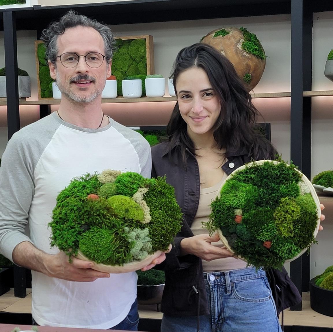 Date at a moss art workshop
