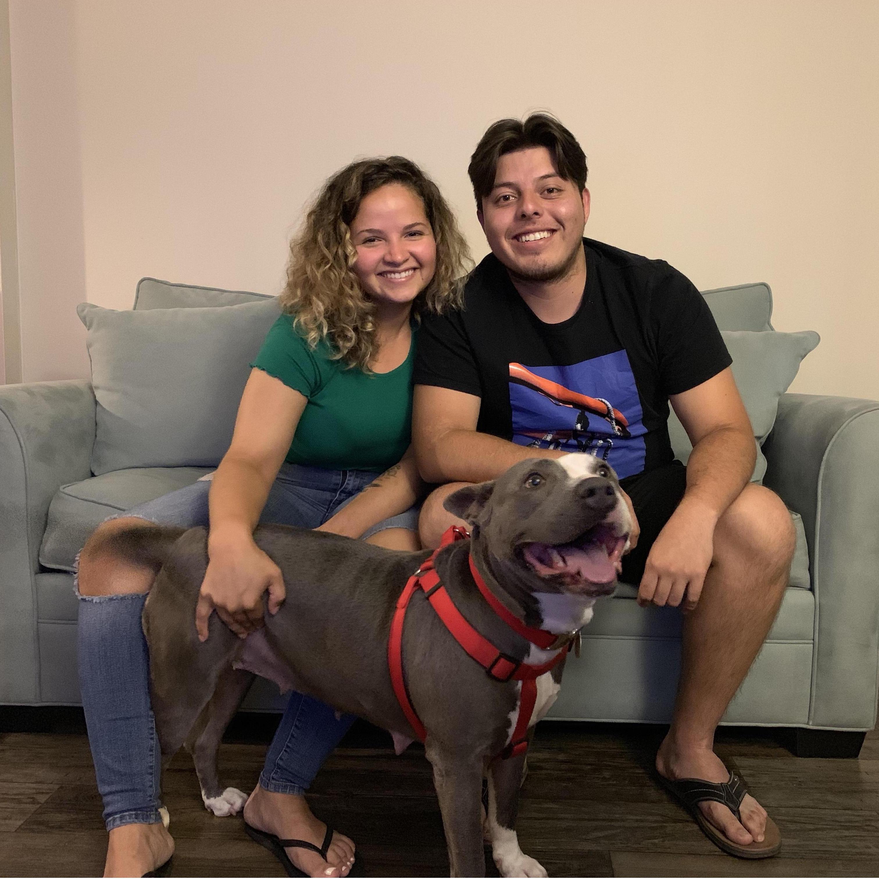when we adopted our babygirl, Luna, 2019