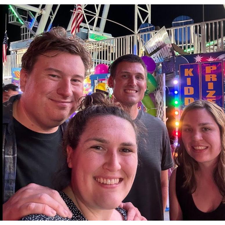 Meredith, Dave, Greg, and I exploring Atlantic City Boardwalk