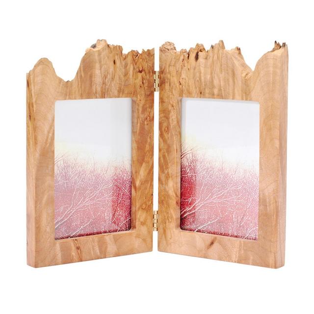 Maple Burl Bi-Fold Frame3x5