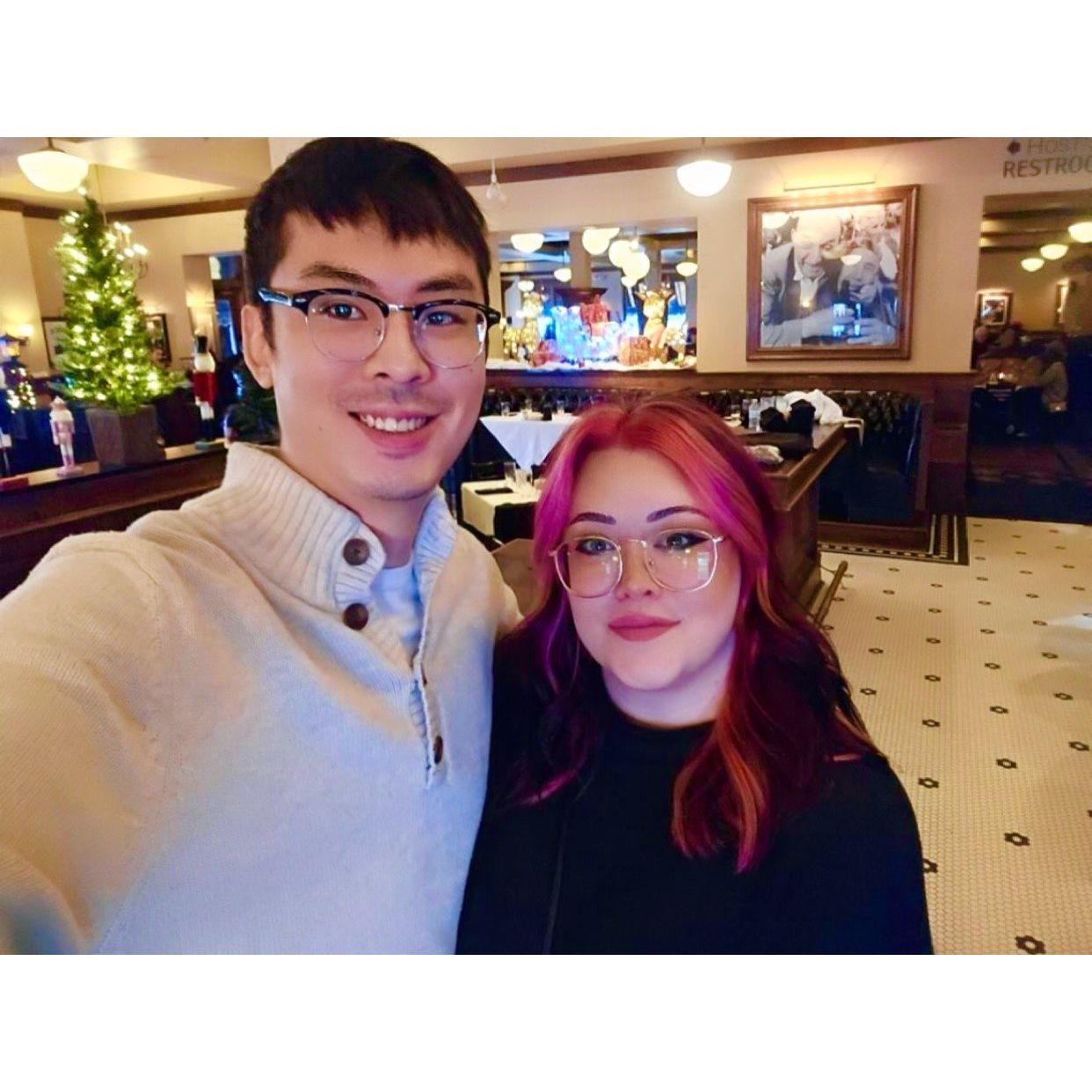 First Christmas dinner together as a family.