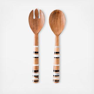 Stonewood Stripe Salad Server Set