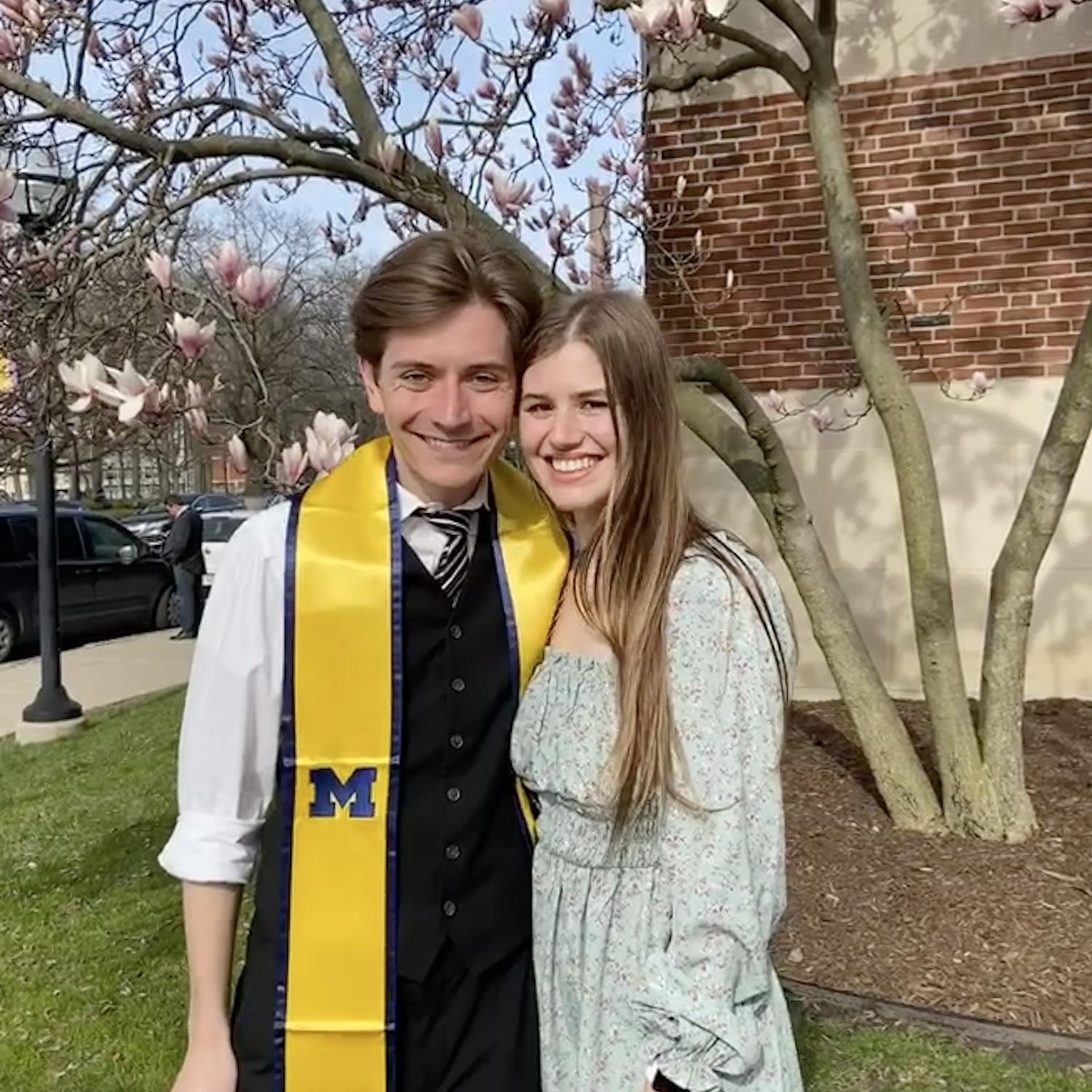 GO BLUE! We met at the University of Michigan. Josh studied Biology, and Reagan studied Political Science. Our first date was at the Sweetwaters on W Washington St!