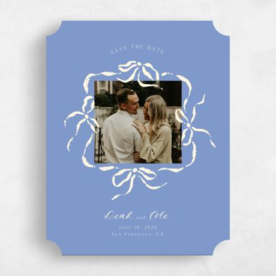 Blue Ticket Wedding Save the Date - Quinn Photo