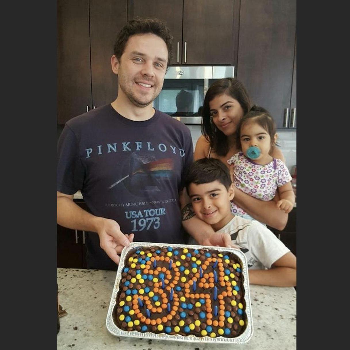 2016, celebrating Erik's birthday!