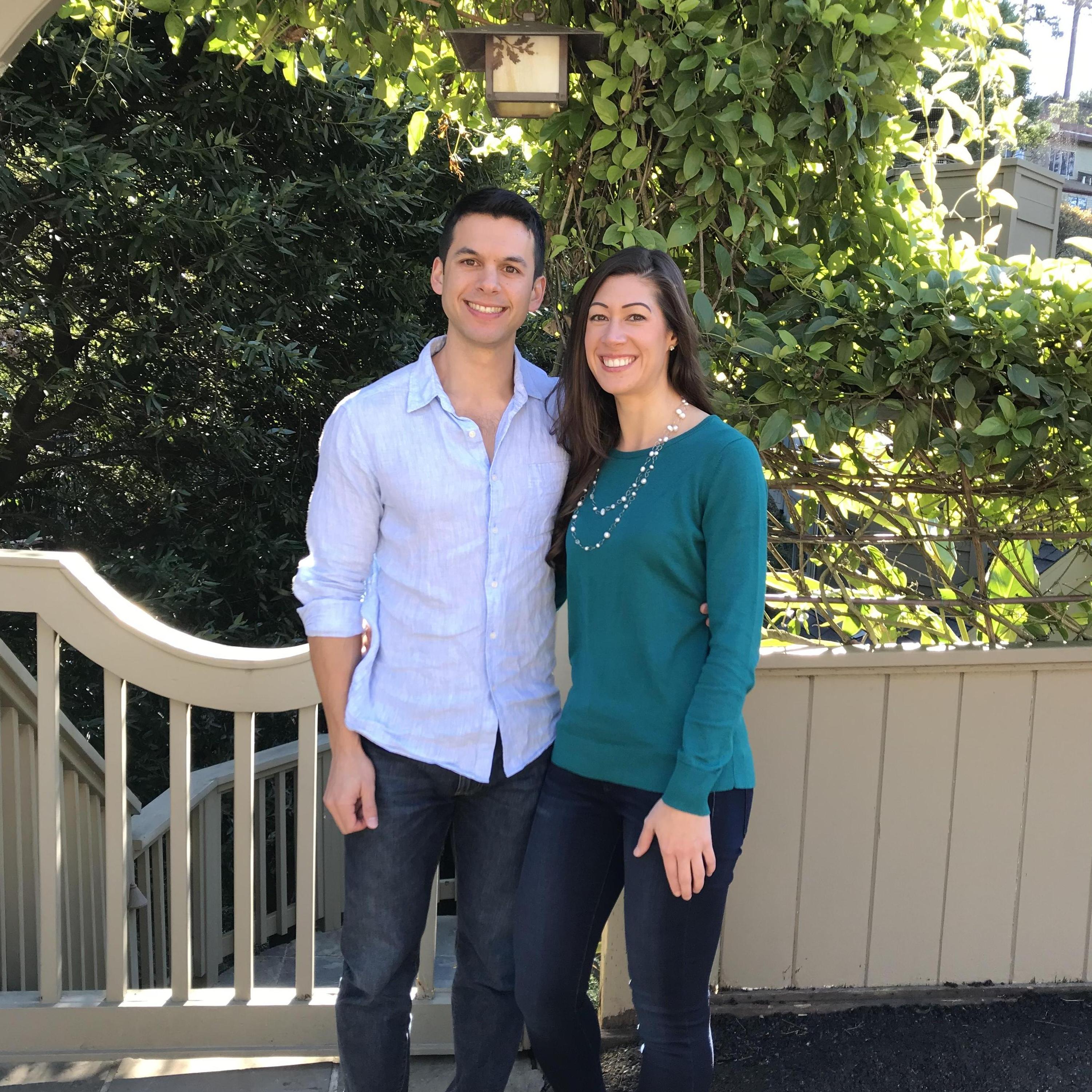 Before hiking on the engagement day