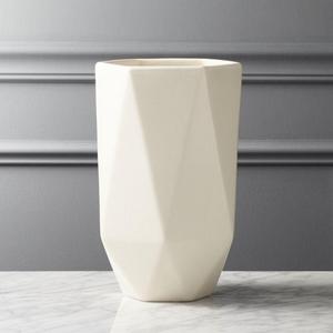 Liv Ivory Faceted Vase