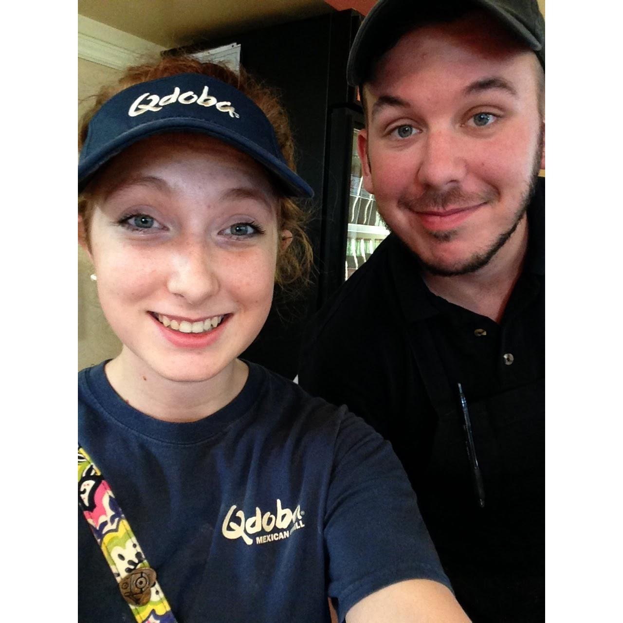The summer Gene and Maddie met.
Qdoba | Lake St. Louis, MO