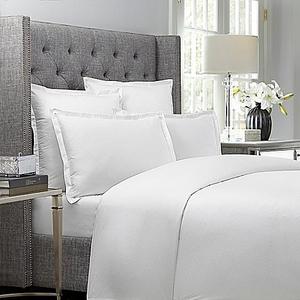 Wamsutta® 620-Thread-Count Dot Duvet Cover in White