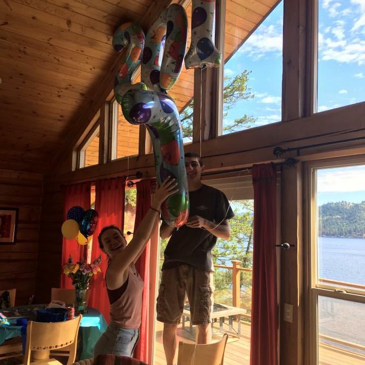 Aria’s graduation party from HS.