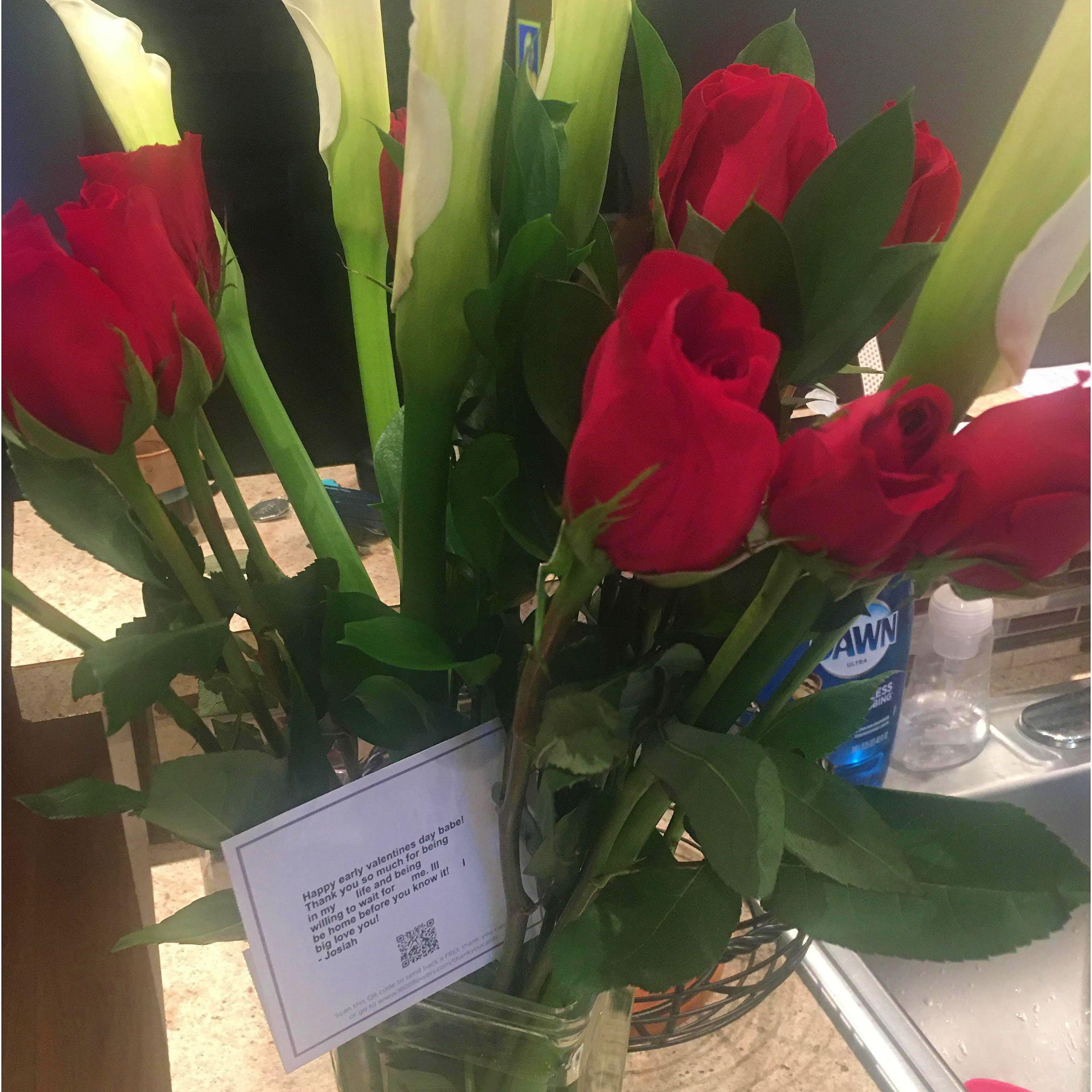 Valentine's Day roses from far away in Lithuania!