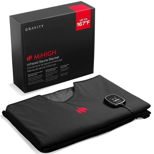 MiHIGH Portable Infrared Sauna Blanket - Indoor Personal Sauna for Home Supports Blood Flow & Circulation - Waterproof One-Person Sauna for Exercise Recovery, Detoxification, & General Wellbeing