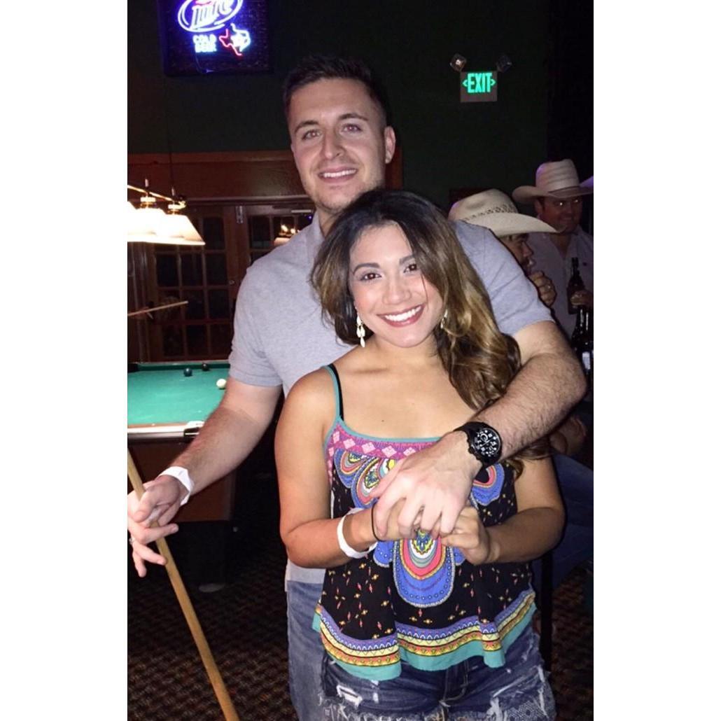 Matt and Britt out on the town two steppin! Spring 2016