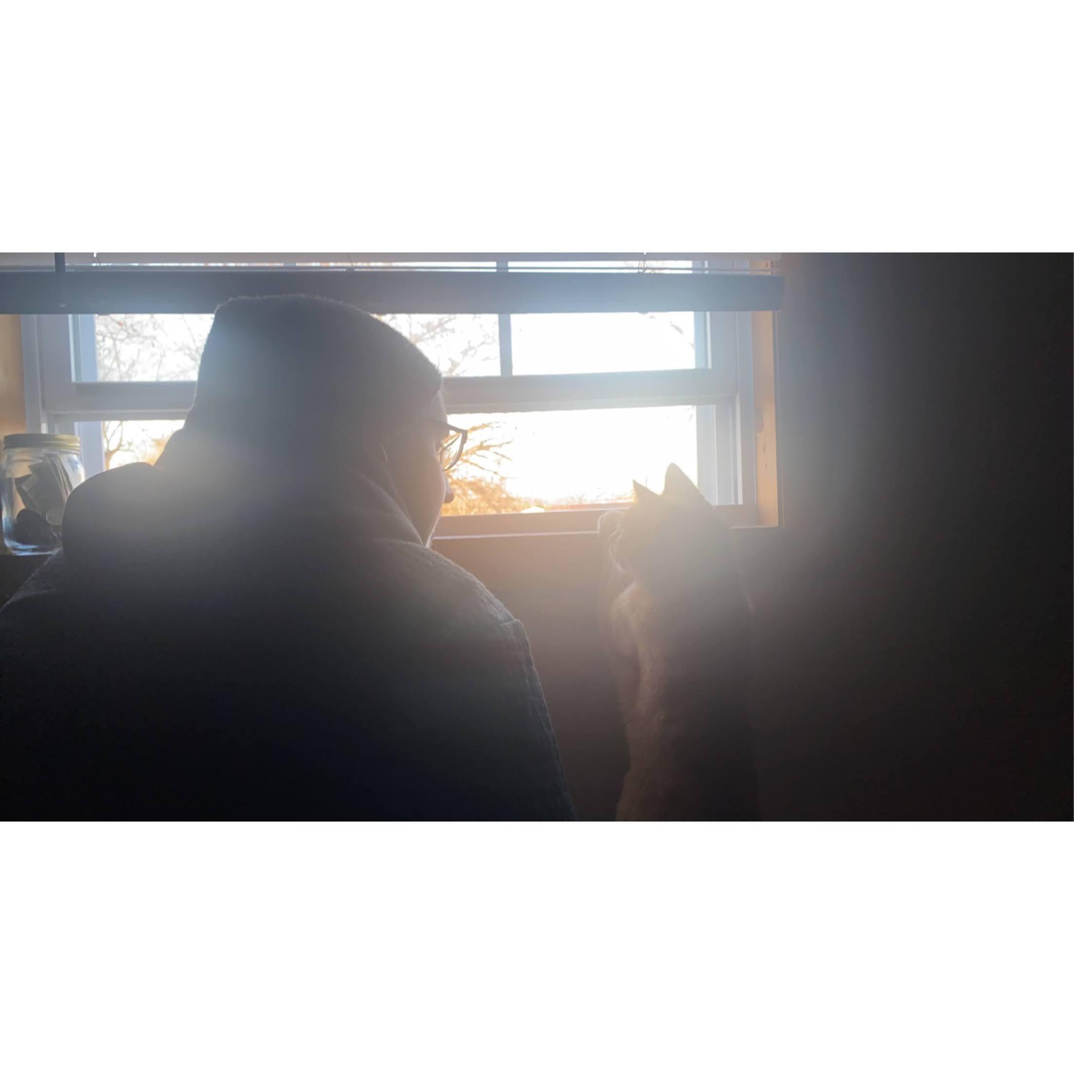 Andrew and our cat, Leo  
So cute