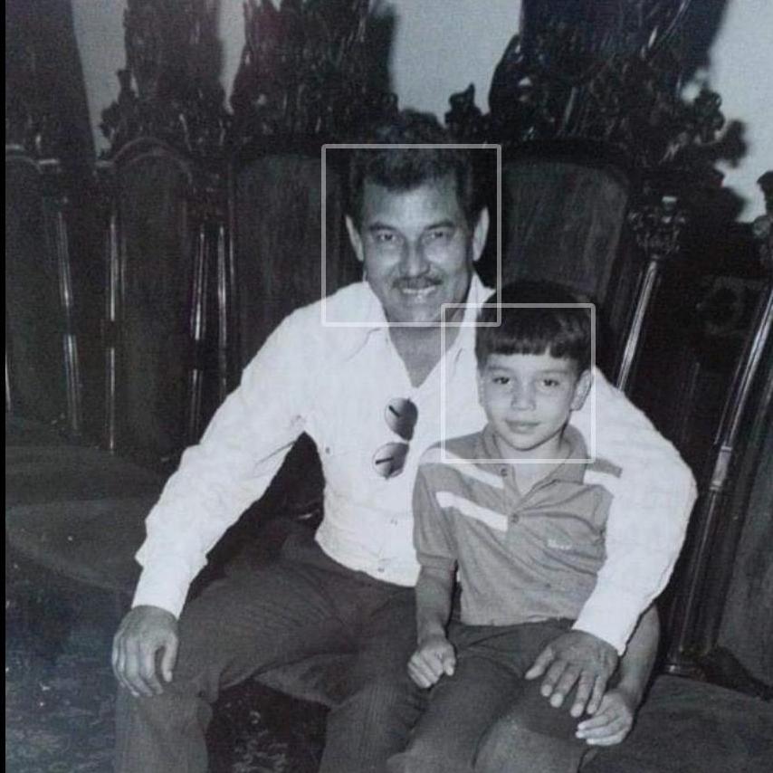 Fernando Circa 8-10 years of age with Father Roberto Ferrera who lives in Honduras