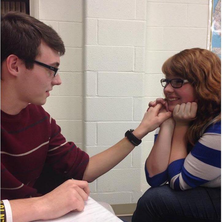 Our very first photo together! Look how small we looked!
