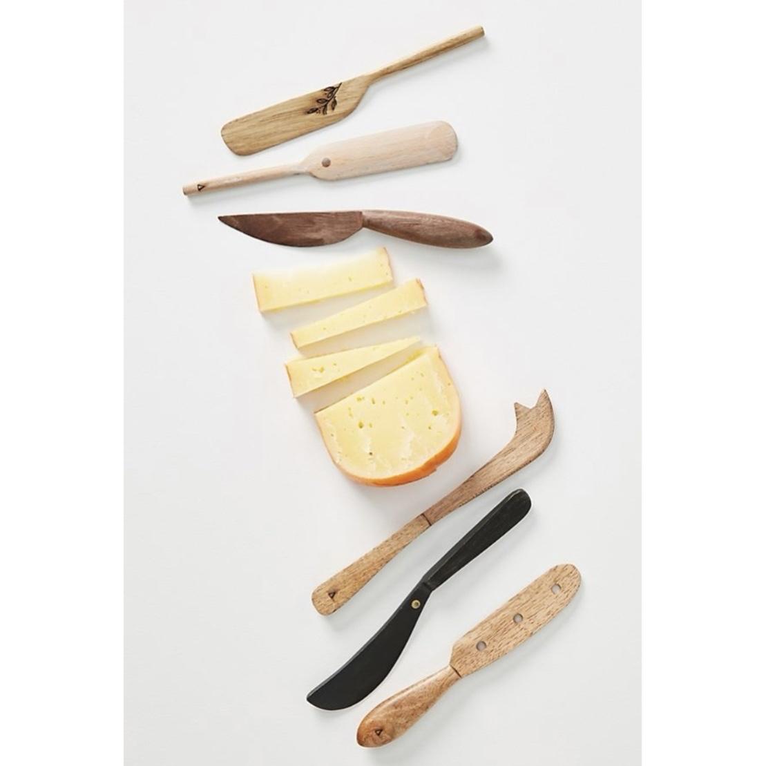 Wooden Cheese Spreaders, Set of 6