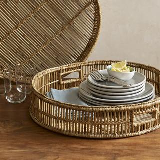 Liana Round Serving Tray, Set of 2
