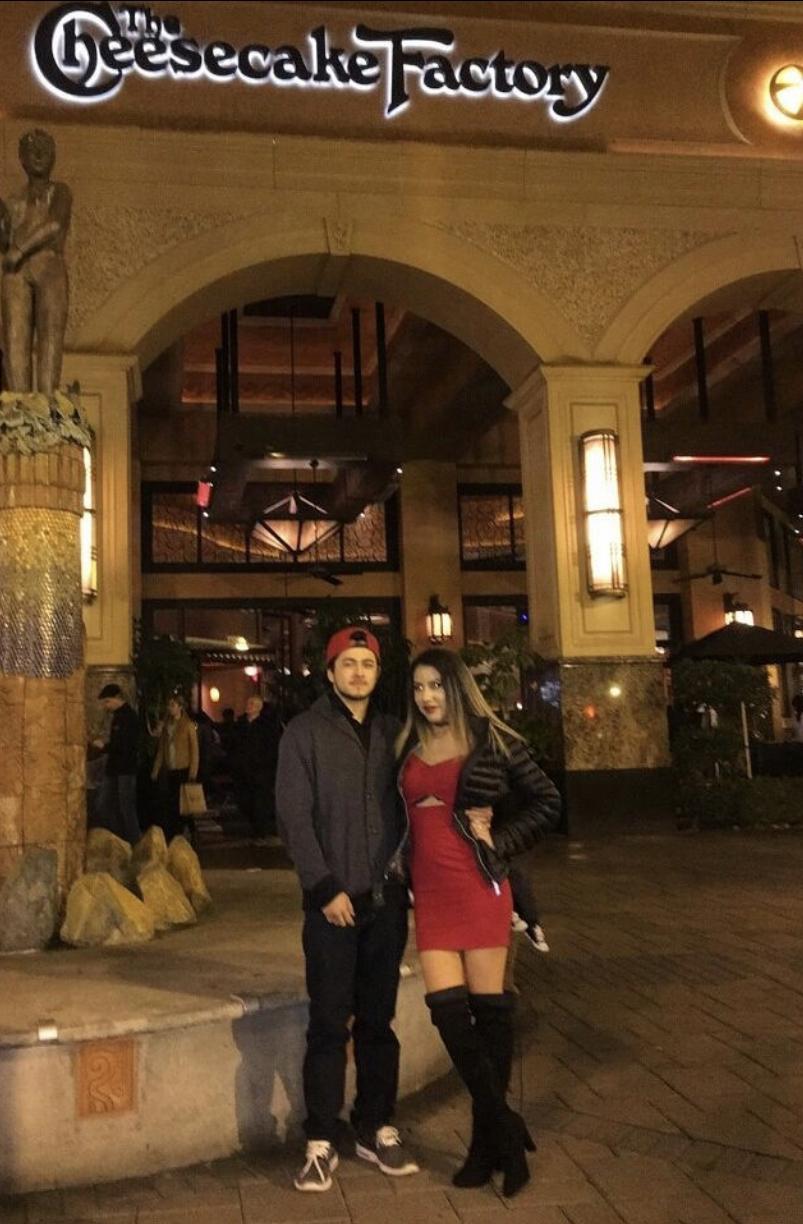 Celebrating my birthday at Cheesecake Factory when we we’re dating