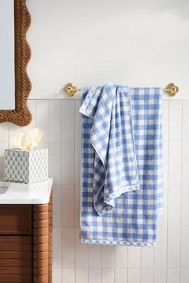 Gingham Cotton Woven Towel Collection