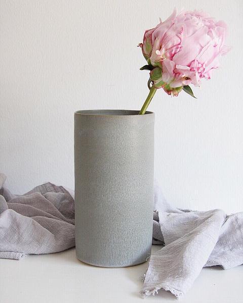 Cylinder Vase No. 1 in Desert Sage