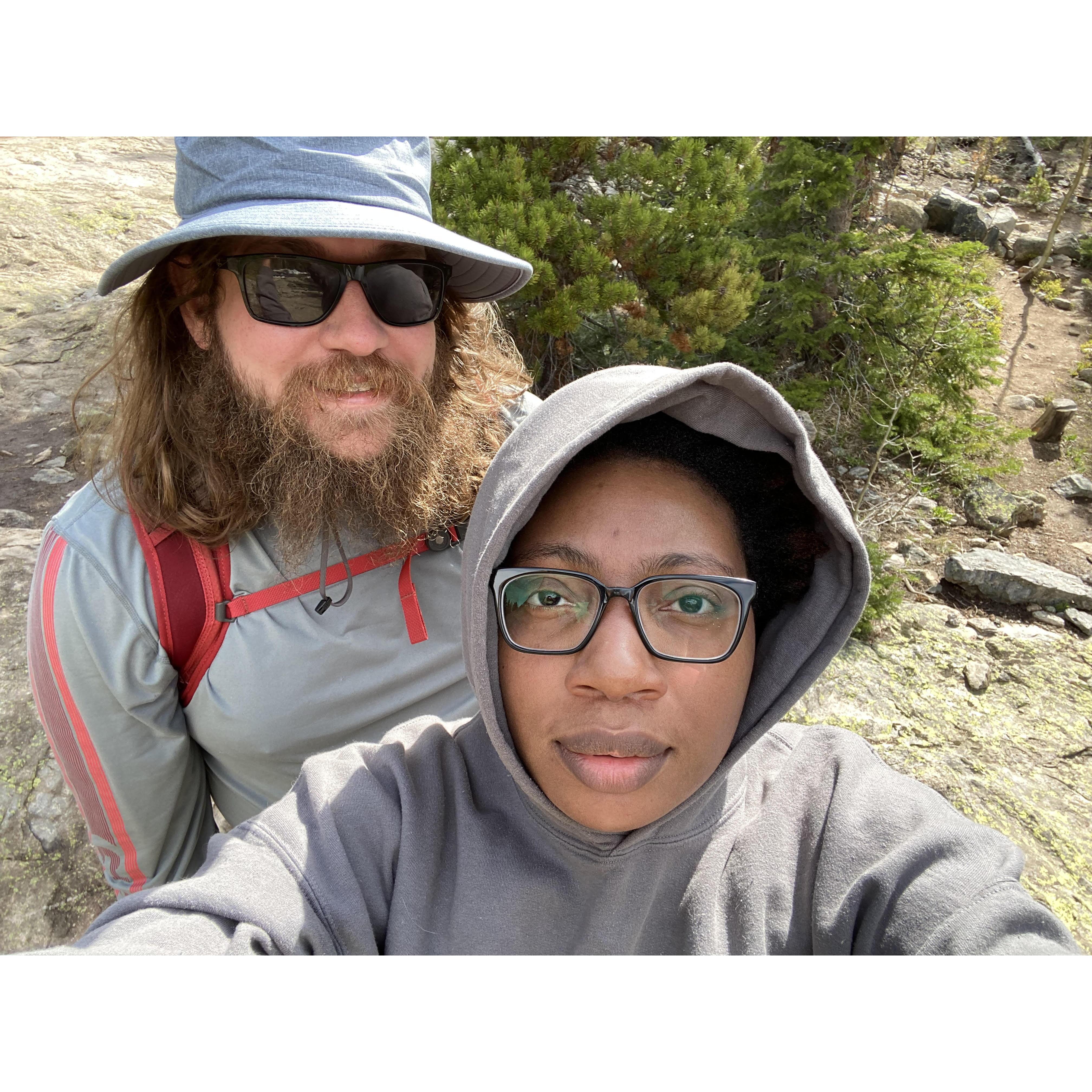 We were sooooooooo close to finishing this hike but there was too much snow for us to continue. At least we got our selfie though!