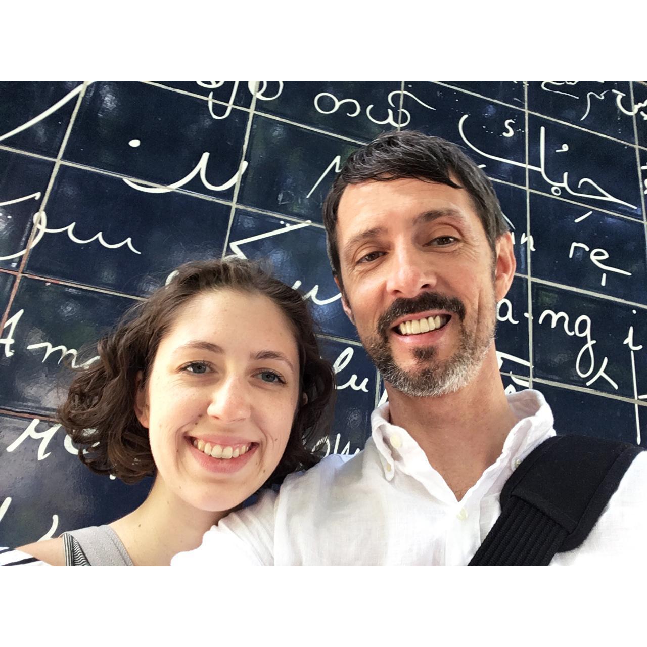 Right after we got engaged in Paris at the LOVE WALL.