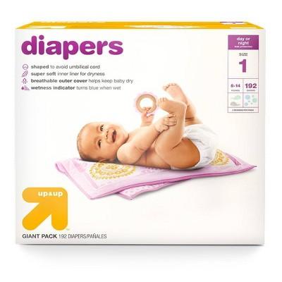 Up & Up Diapers - Size 1 (192 count)