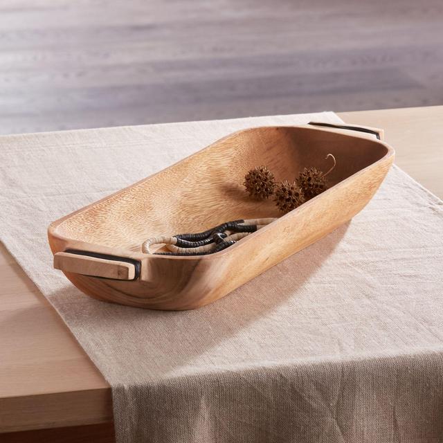 Willow Oval Wood Bowl