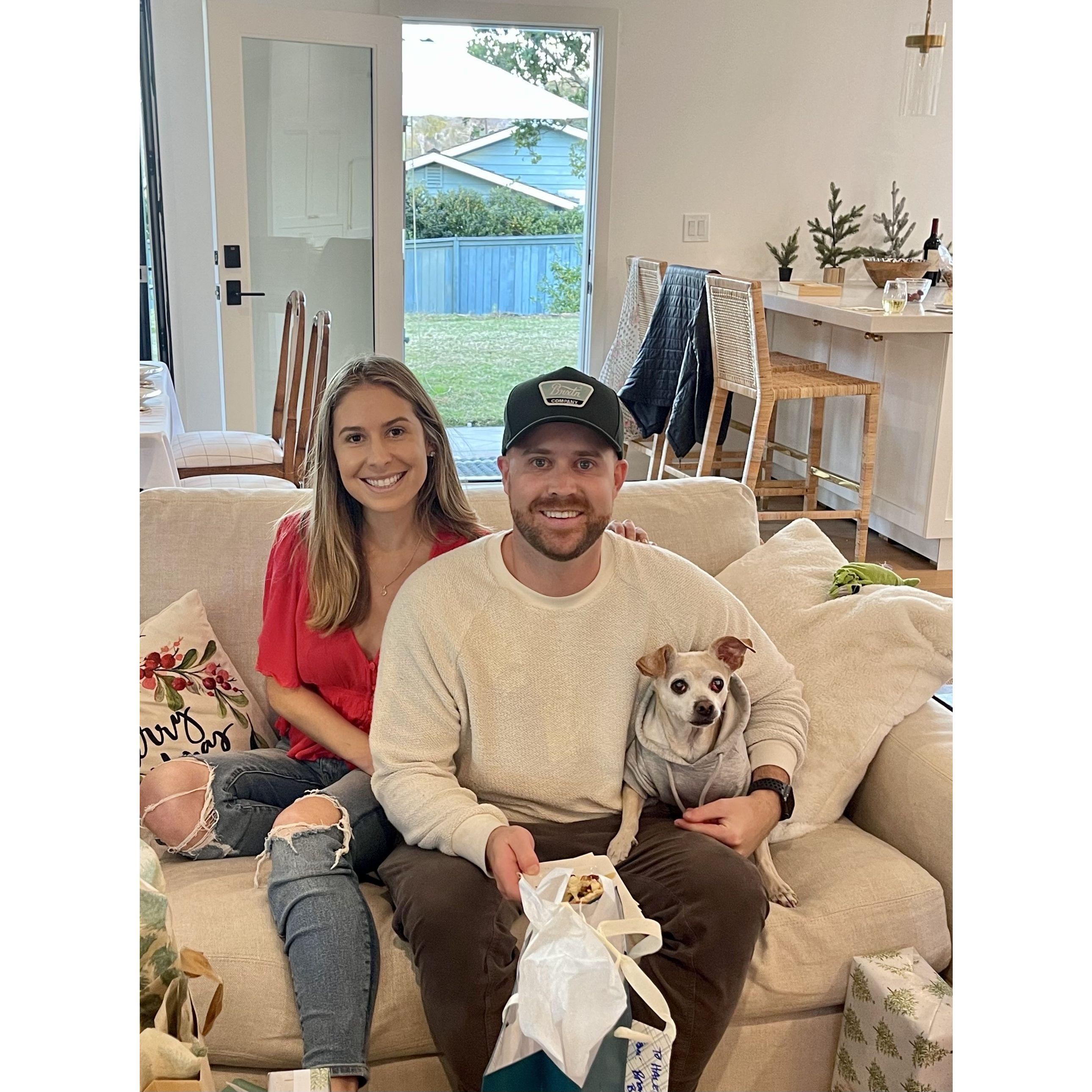 Christmas at the Booth's with Kona