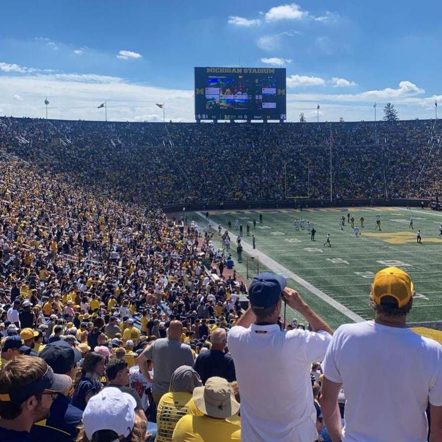Go Blue! We love fall Saturdays spent cheering on Michigan together.