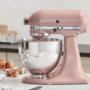 KitchenAid Artisan Series 5-Quart Tilt-Head Steel Dried Rose Stand Mixer + Reviews | Crate & Barrel