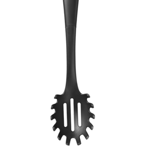 Cuisinart Curve Handle Nylon, Pasta Server,Black,1 EA, 14.5"