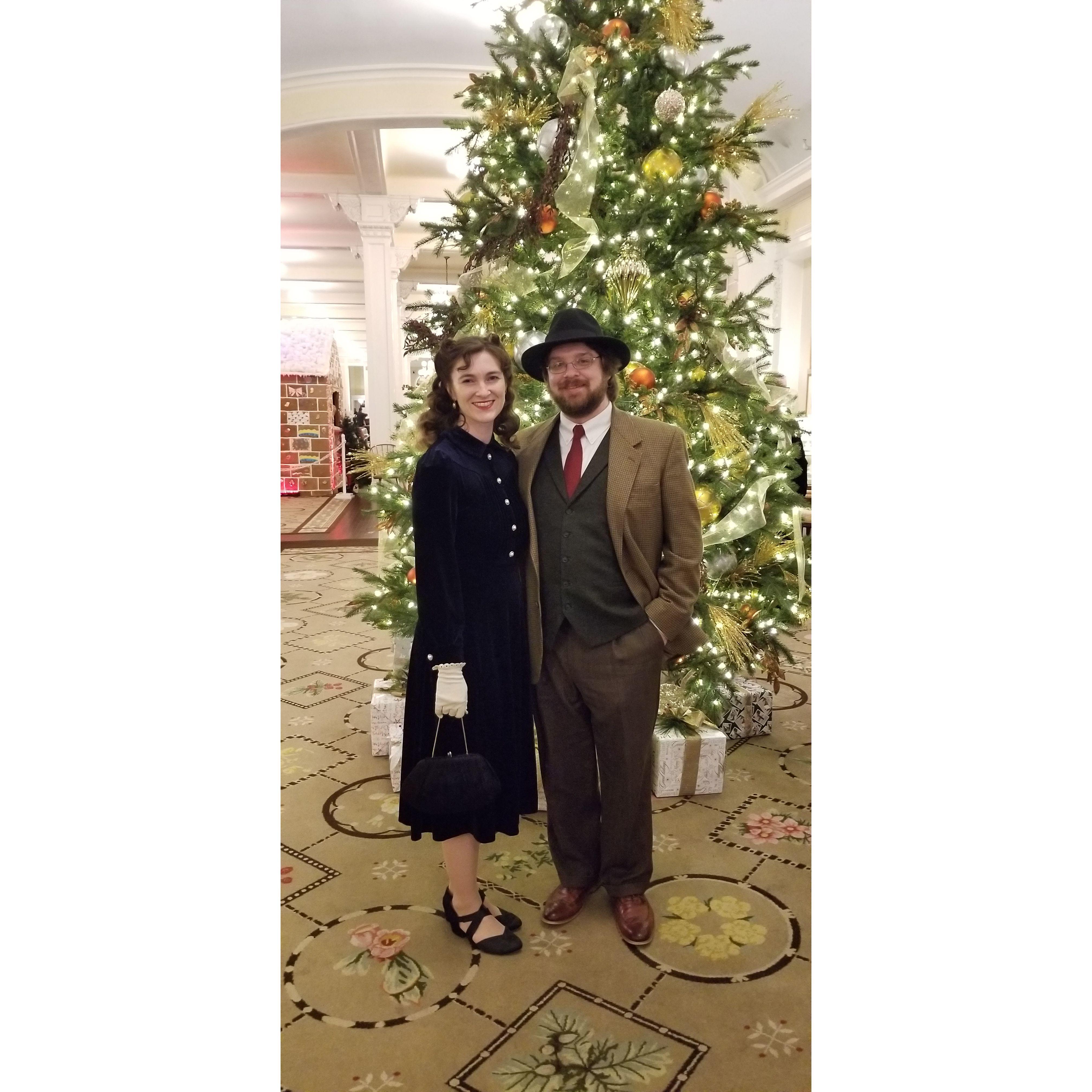 Ready for the Glenn Miller Orchestra at the Mount Washington Hotel, December 2023