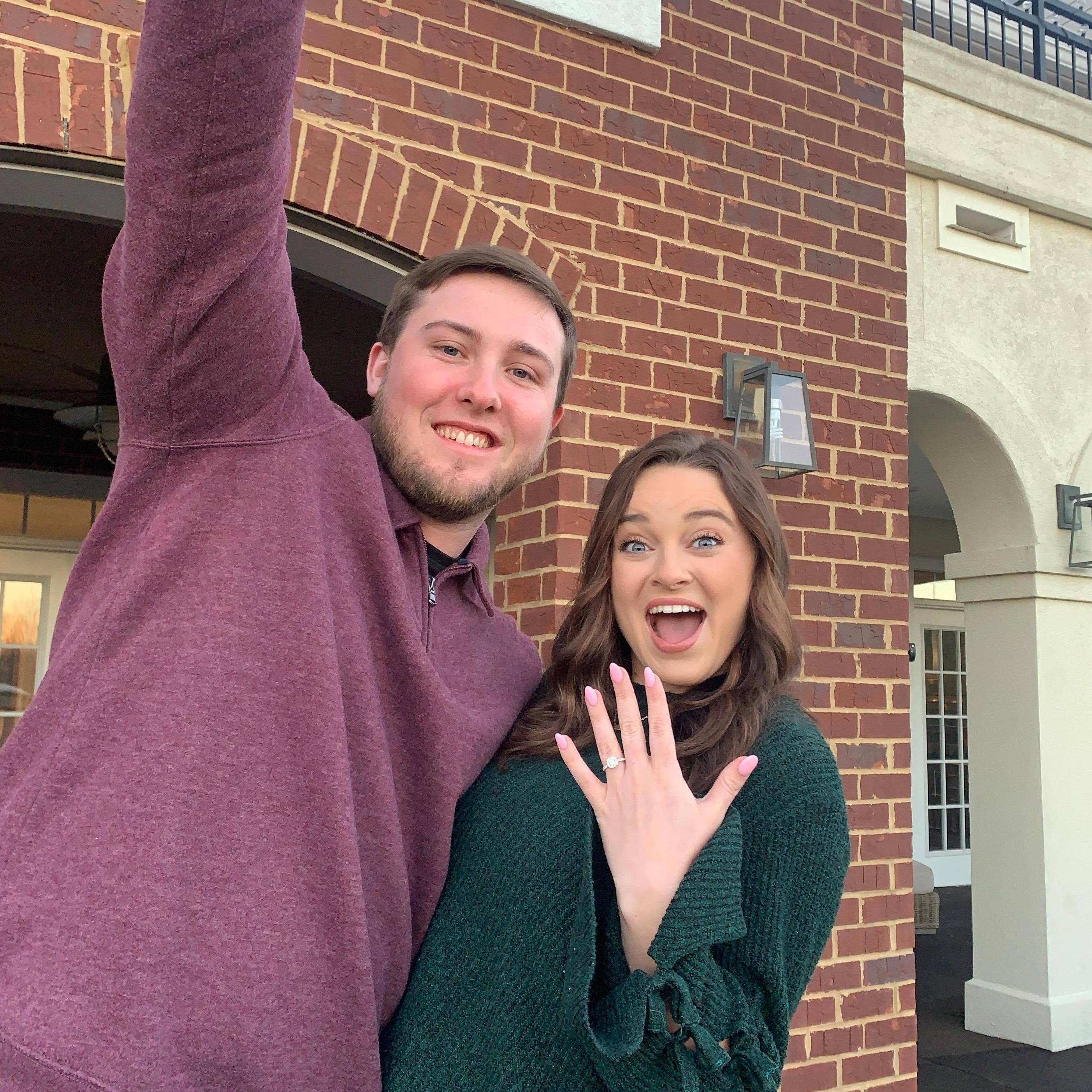 The day we got engaged! January 8th, 2022