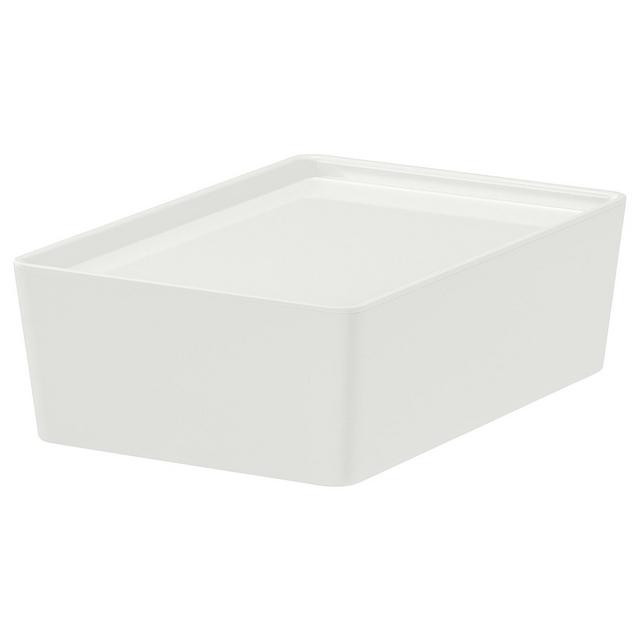 KUGGISBox with lid, white7x10 ¼x3 ¼ "