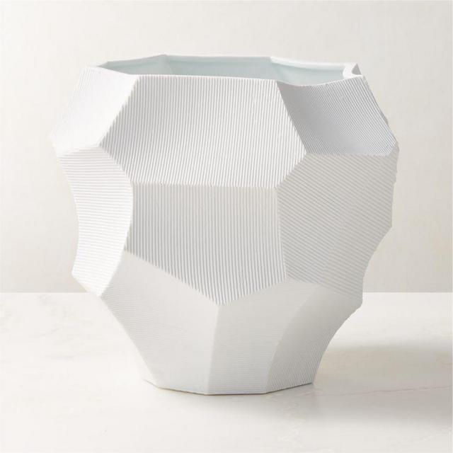 White Porcelain Indoor Planter
