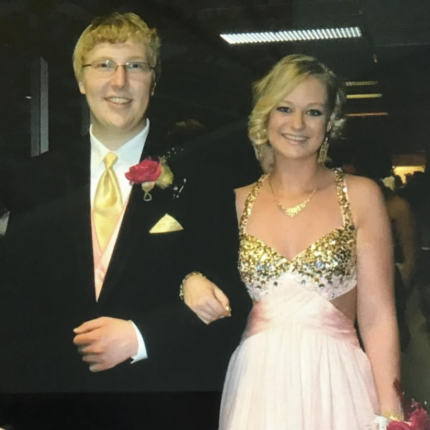 Man if we only knew then! Amy's senior prom, 2014. In the best friend zone at this point.