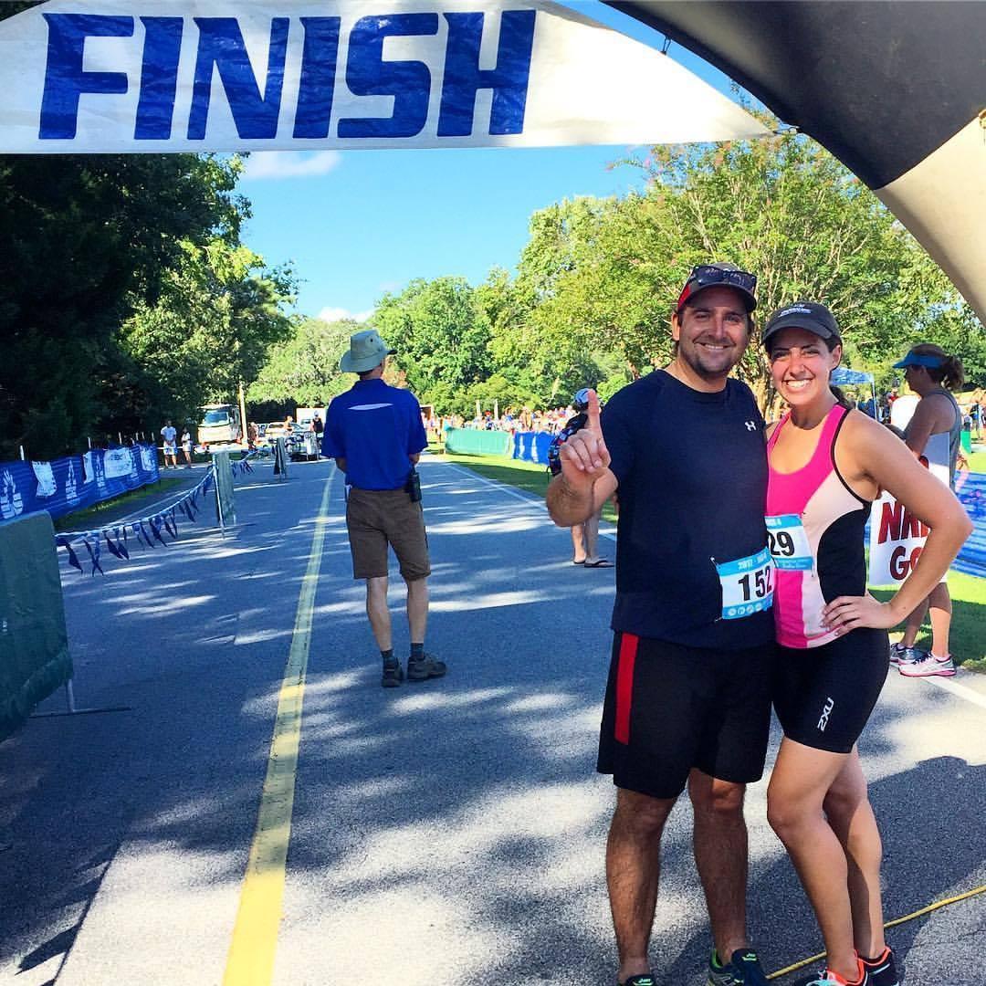 First triathlon together! Clearly we won.