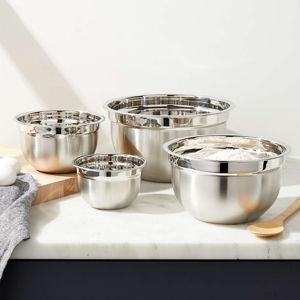 4-Piece Stainless Steel Bowls | Crate & Barrel