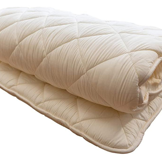 FULI Japanese Floor Mattress, Futon Mattress, Shiki Futon (shikibuton), Foldable & Portable, Made in Japan (White, Twin)