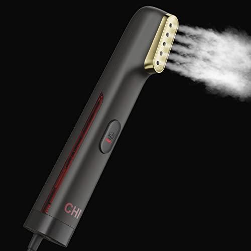 CHI Steam Handheld Garment Steamer for Clothes, Fabric and Drapes, 5 Minutes of Continuous Steam, Portable Wrinkle-Remover for Home and Travel, Black (11580)