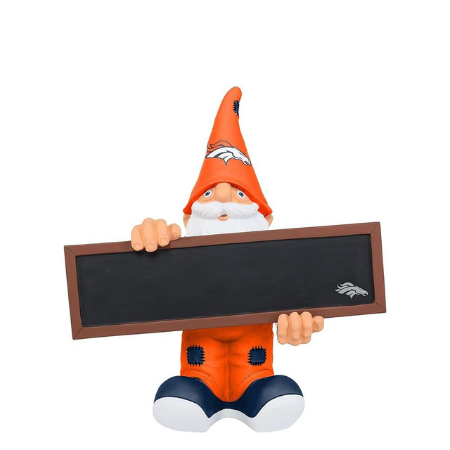 FOCO NFL Unisex-Adult NFL Team Logo Chalkboard Sign Garden Statue Outdoor Gnome 11"
