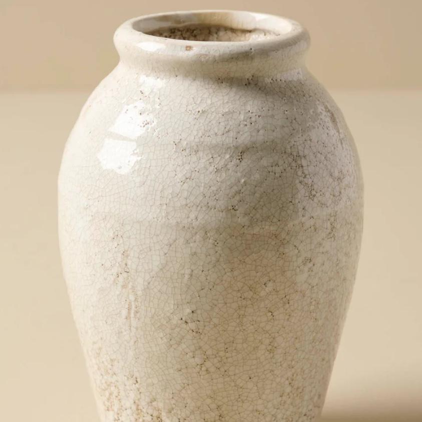 Marie Distressed Crackle Vase